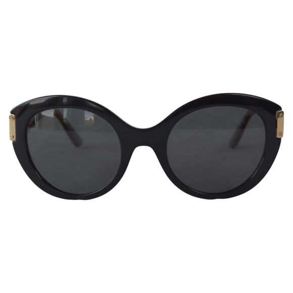 Vintage Gianni Versace 4310 Sunglasses Black Tortoise Oval Italy Couture main image 7